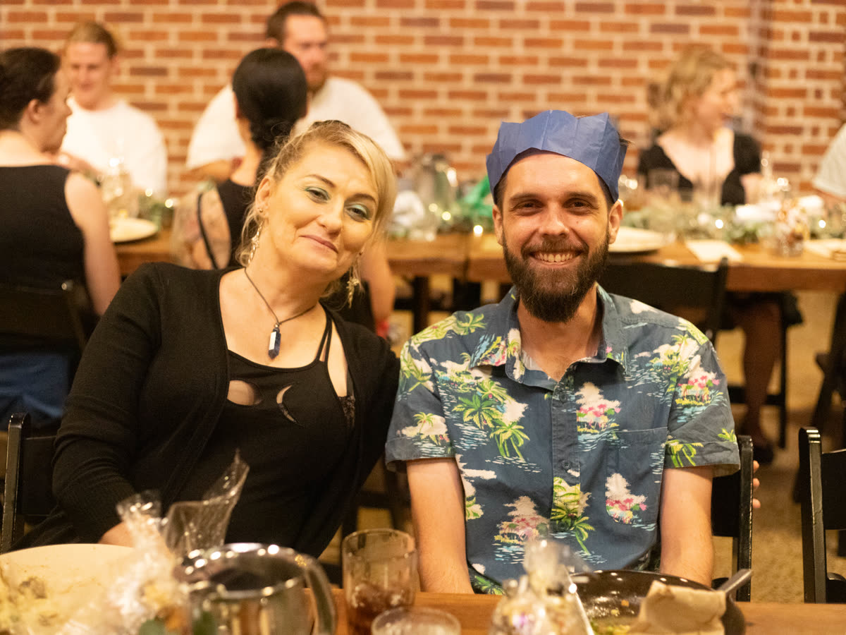 The whole Reach Supports crew at the Christmas dinner