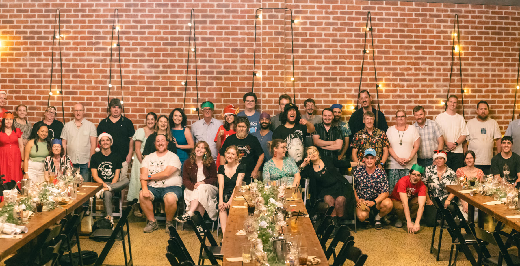 The Reach Supports team together at their Christmas celebration